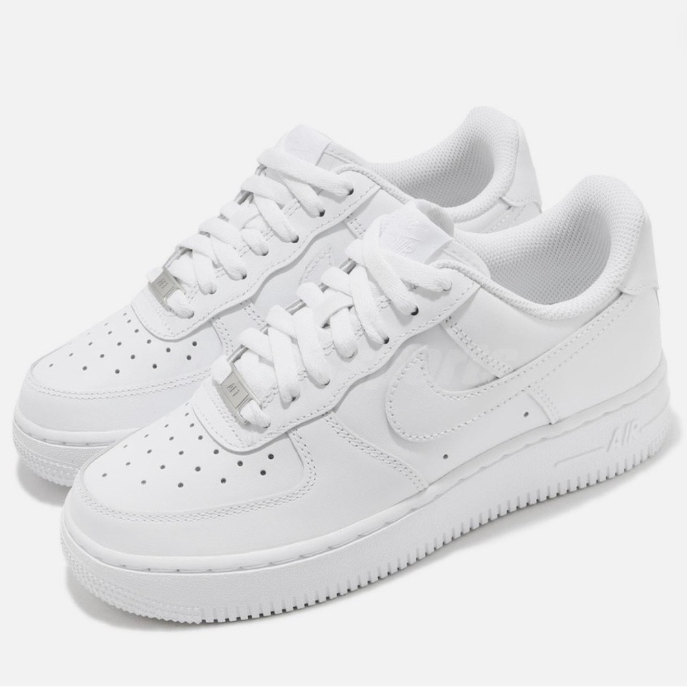 Nike White Air Force 1 Low Sneakers - Size 10